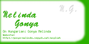 melinda gonya business card